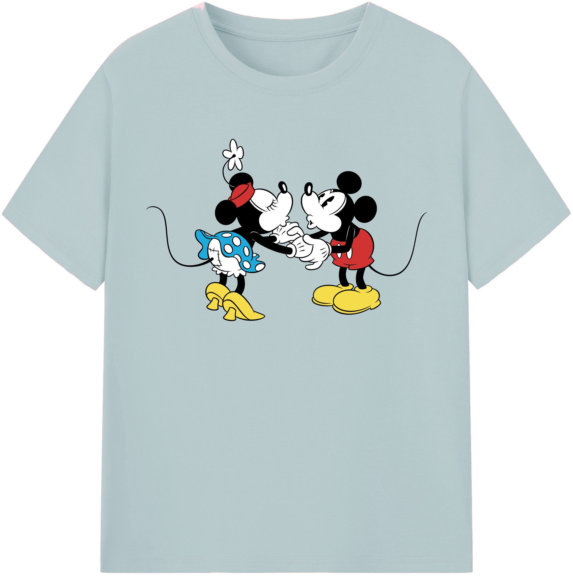 （画像用） ミッキーマウス Mickey Mouse 綿100％半袖Tシャツ（フロントプリント）